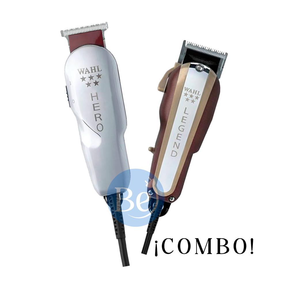 Combo Wahl Cortadora de Cabello Legend 5 Star Series 08147-418 y Trimmer Profesional Hero 08991-718