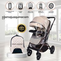 Coche Moisés con Mochila Pañalera STAR Beige