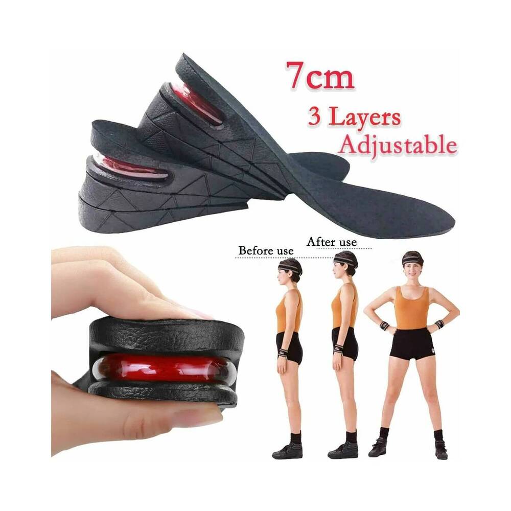 Plantilla Elevate Incrementa Estatura hasta 7cm con Capsulas de Aire