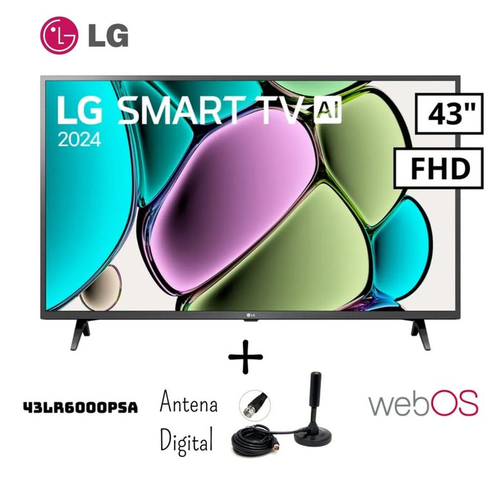 TELEVISOR LG 43 43LR6000PSA FHD SMART TV WEBOS + ANTENA DIGITAL