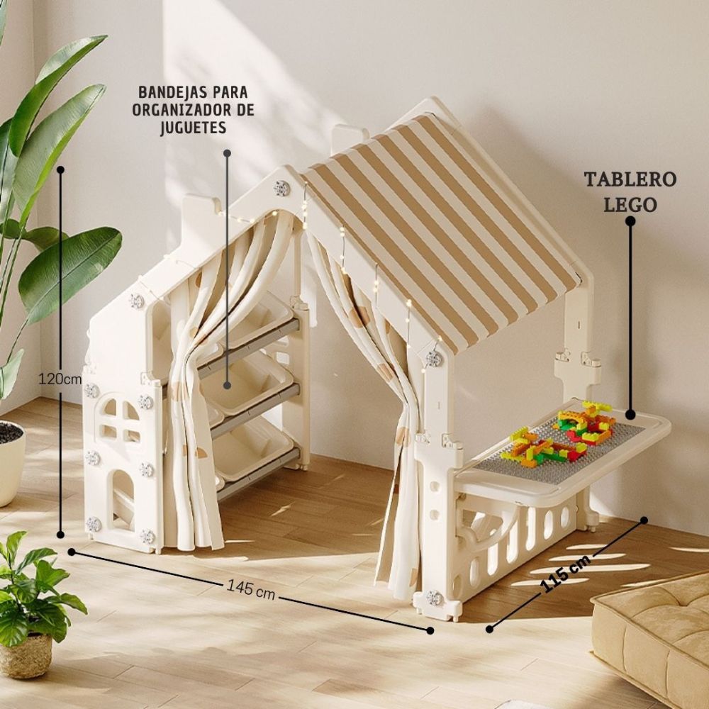 Casa de juegos multifuncional MX-001 Beige