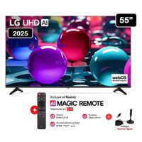 Televisor Lg 55 Pulg Ultra HD 4K AI ThinQ 55UA7300 Modelo 2025 +Control Magic +  Antena Digital