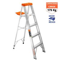 Escalera de Tijera Tipo Ll 4 Escalones y Bandeja 10264 Truper