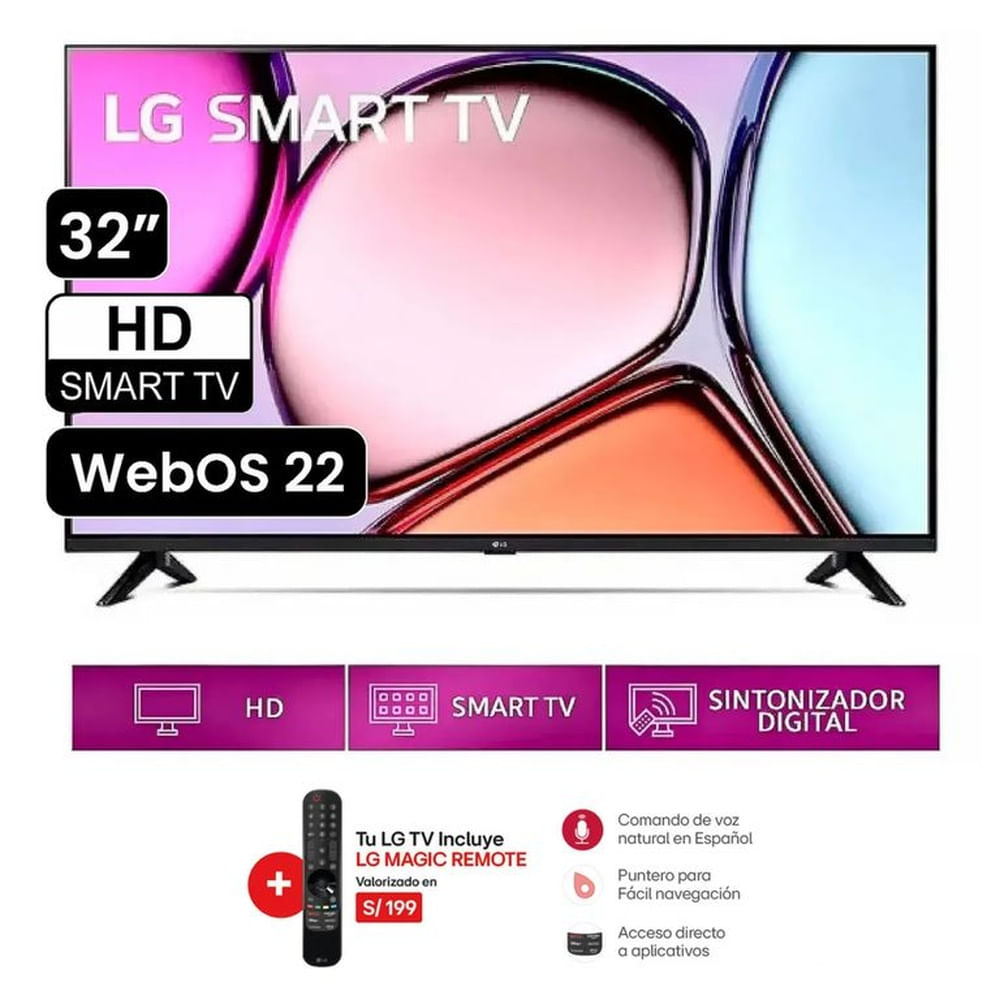TV 32 LG -32LQ600BPSA LED HD SMART TV + CONTROL MAGIC