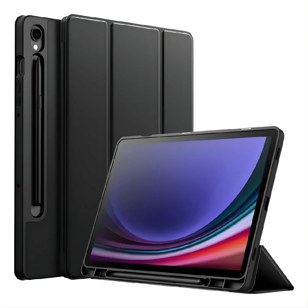 Funda Smart Cover para Tablet Samsung Galaxy Tab S9 FE S10 FE S10 Lite 10.9 Negro