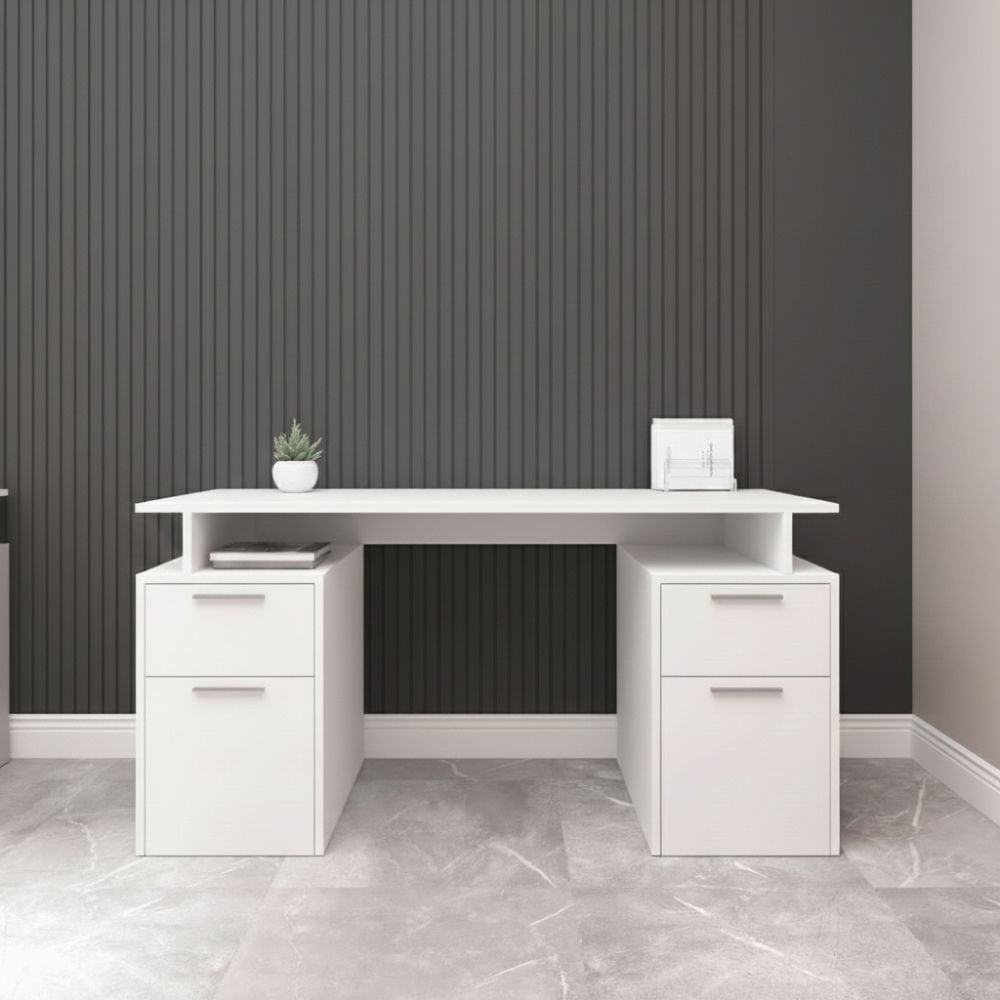 Escritorio Renato 4 cajones Blanco | Masiva Home