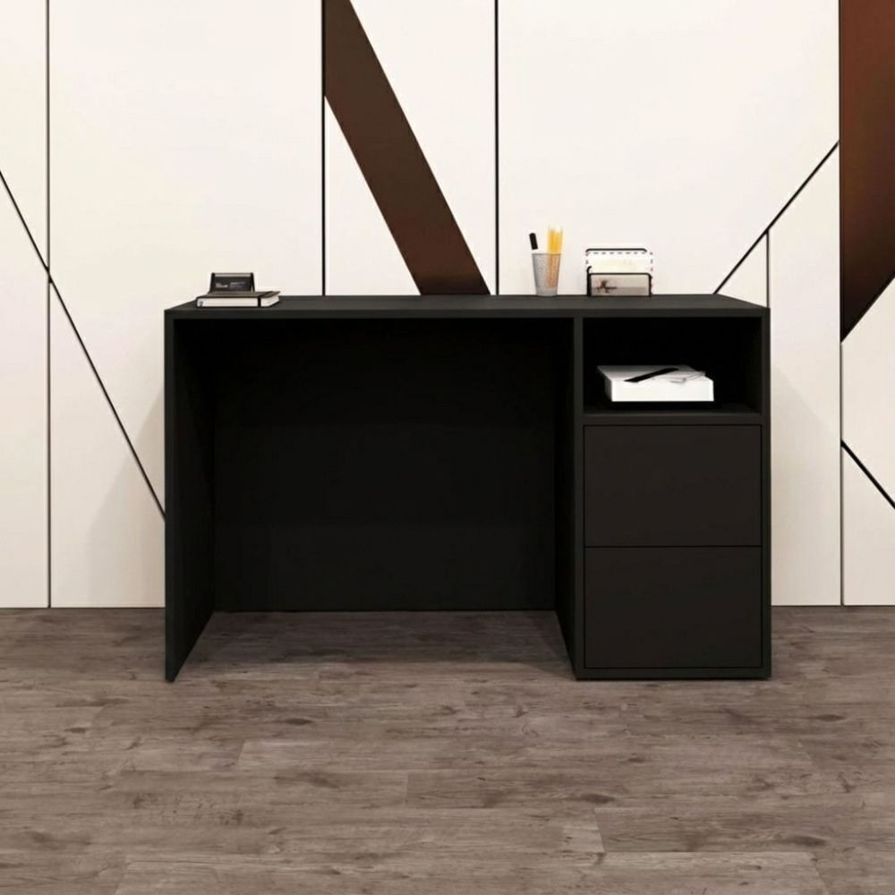 Escritorio Palmer 2 cajones Negro | Masiva Home