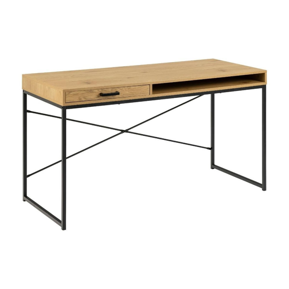 Escritorio industrial Narcy 1 cajon Marron | Masiva Home