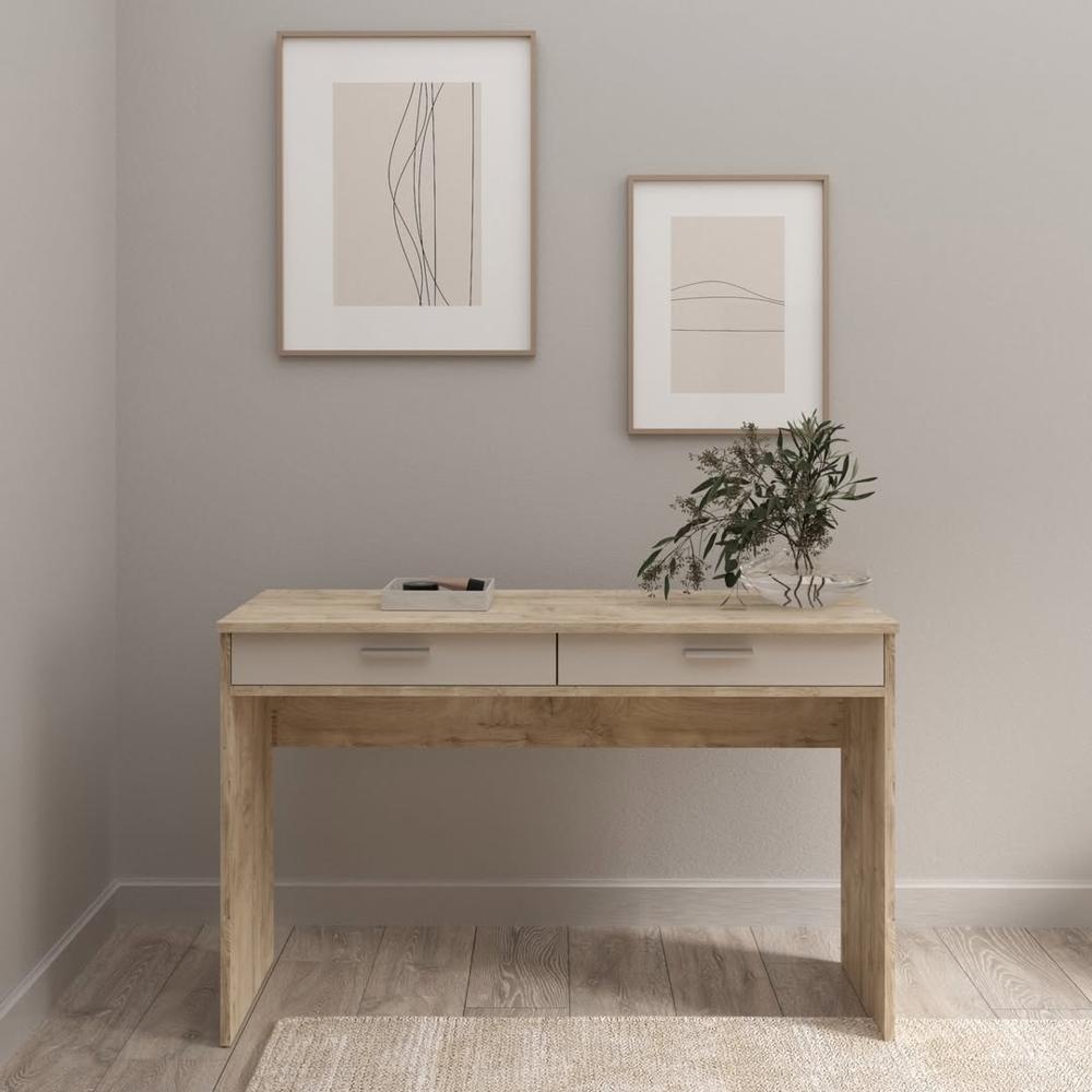 Escritorio Persa 2 cajones Beige y Marron | Masiva Home