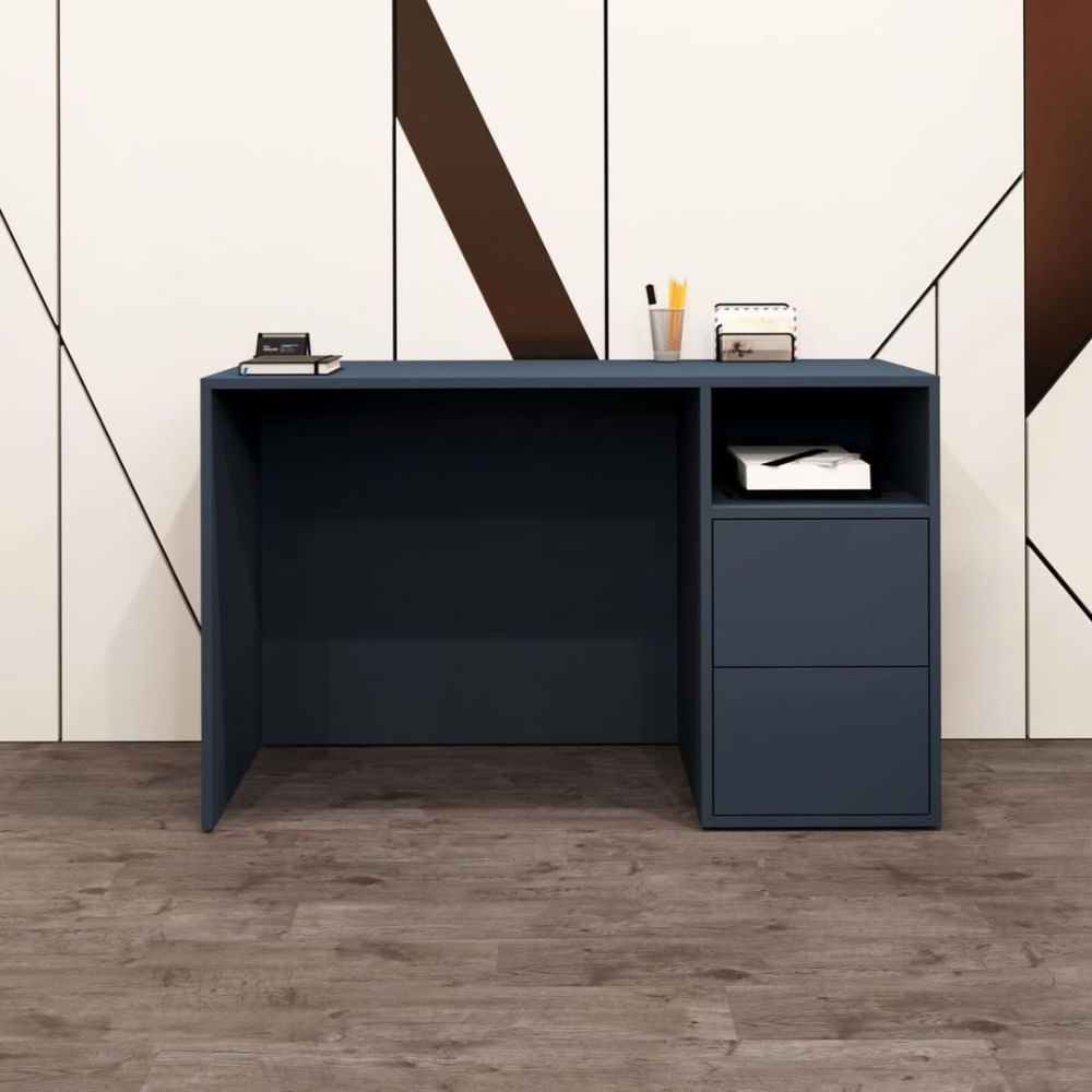 Escritorio Palmer 2 cajones Azul Acero| Masiva Home