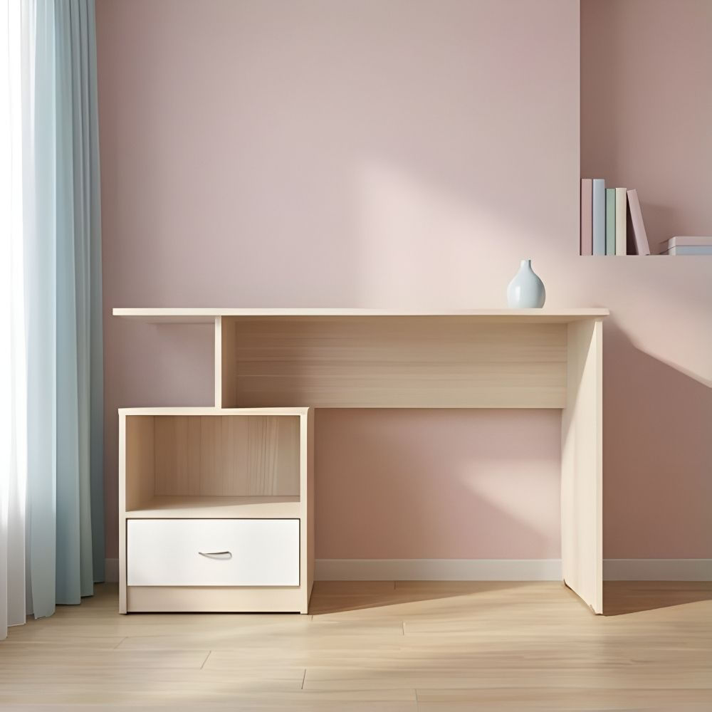 Escritorio Kenzo 120 cm Beige y Blanco | Masiva Home