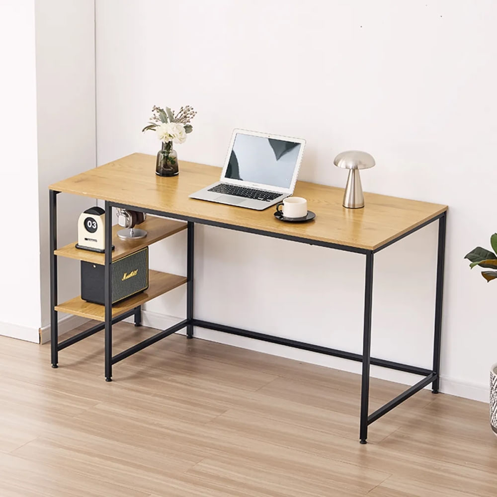 Escritorio Nanami 140cm Marron y Negro | Masiva Home