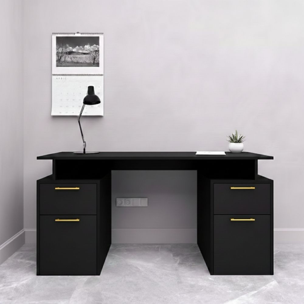 Escritorio Renato 4 cajones Negro | Masiva Home