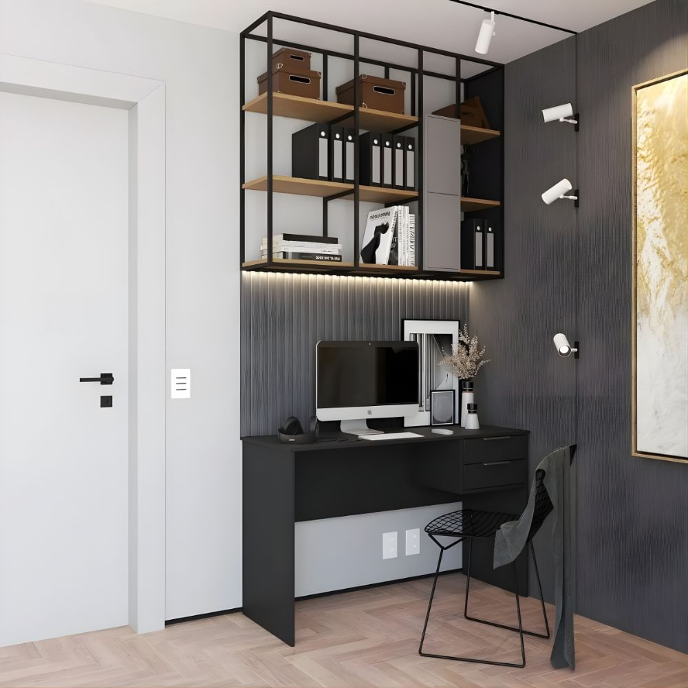 Escritorio Clásico Yorichi 120cm Negro | Masiva Home