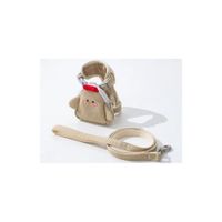 Pechera para Mascotas con Correa Diseño Pollito Talla M - BEIGE