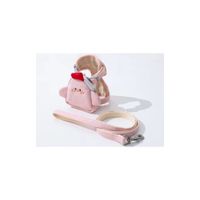 Pechera para Mascotas con Correa Diseño Pollito Talla M - ROSADO