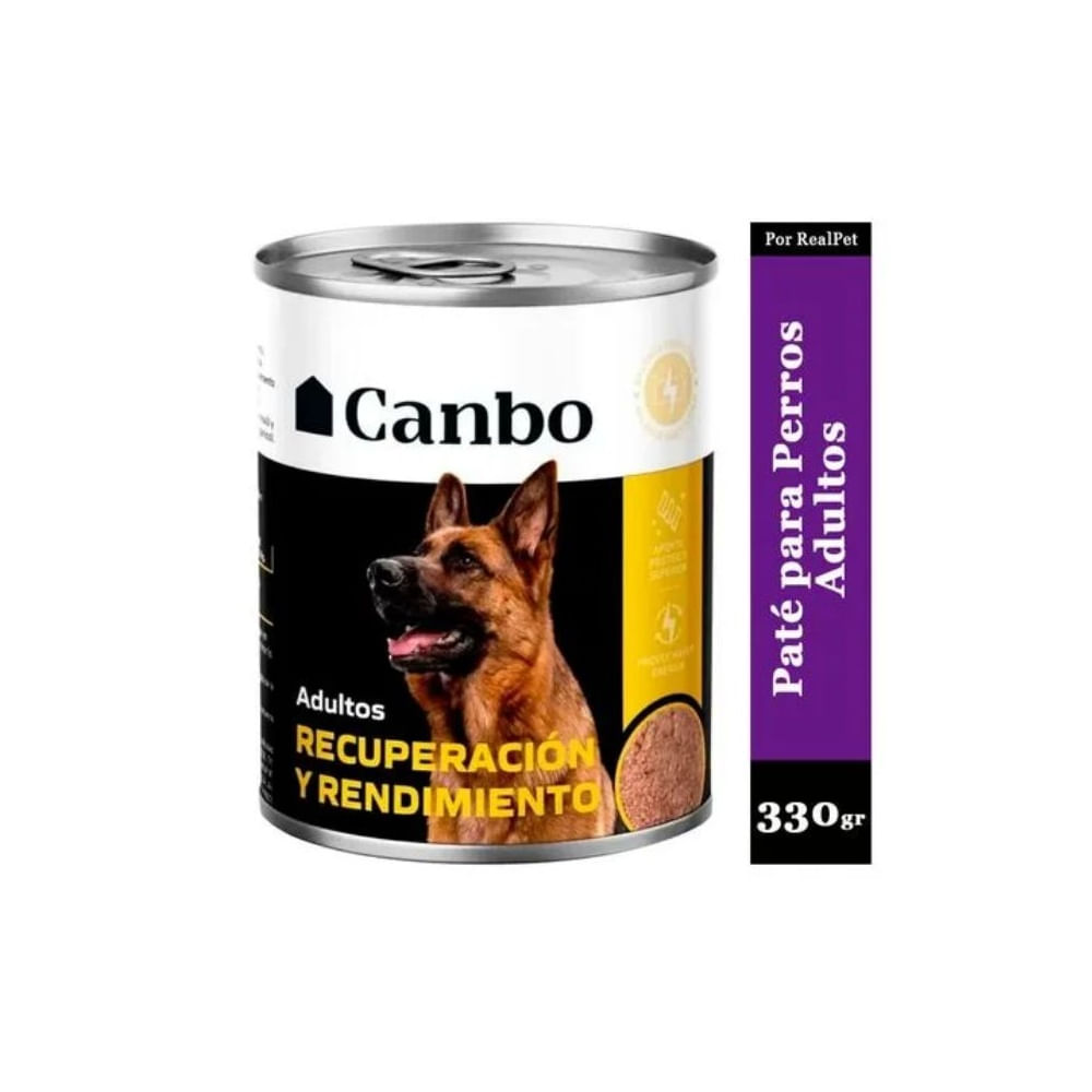 Canbo Paté Adultos Recuperación y Rendimiento 330 g Canbo Paté Adultos Recuperación y Rendimiento 330 g