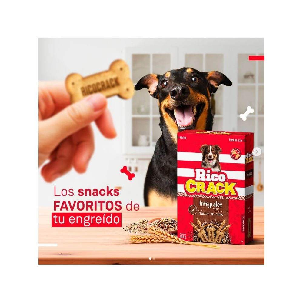 Ricocrack Integrales Snack Saludable para Perros - 500gr Ricocrack Integrales Snack Saludable para Perros - 500gr