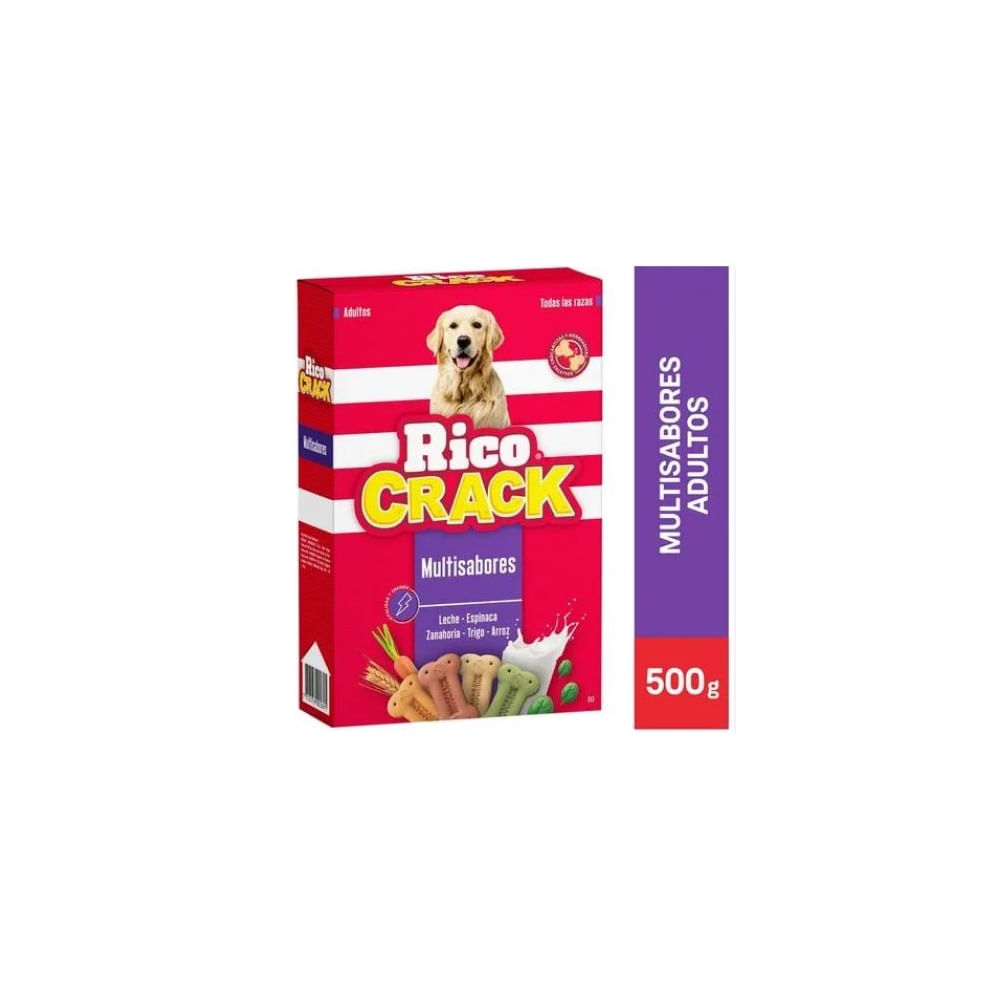 Ricocrack Multisabores Snack Crocante para Perros - 500 gr Ricocrack Multisabores Snack Crocante para Perros - 500 gr
