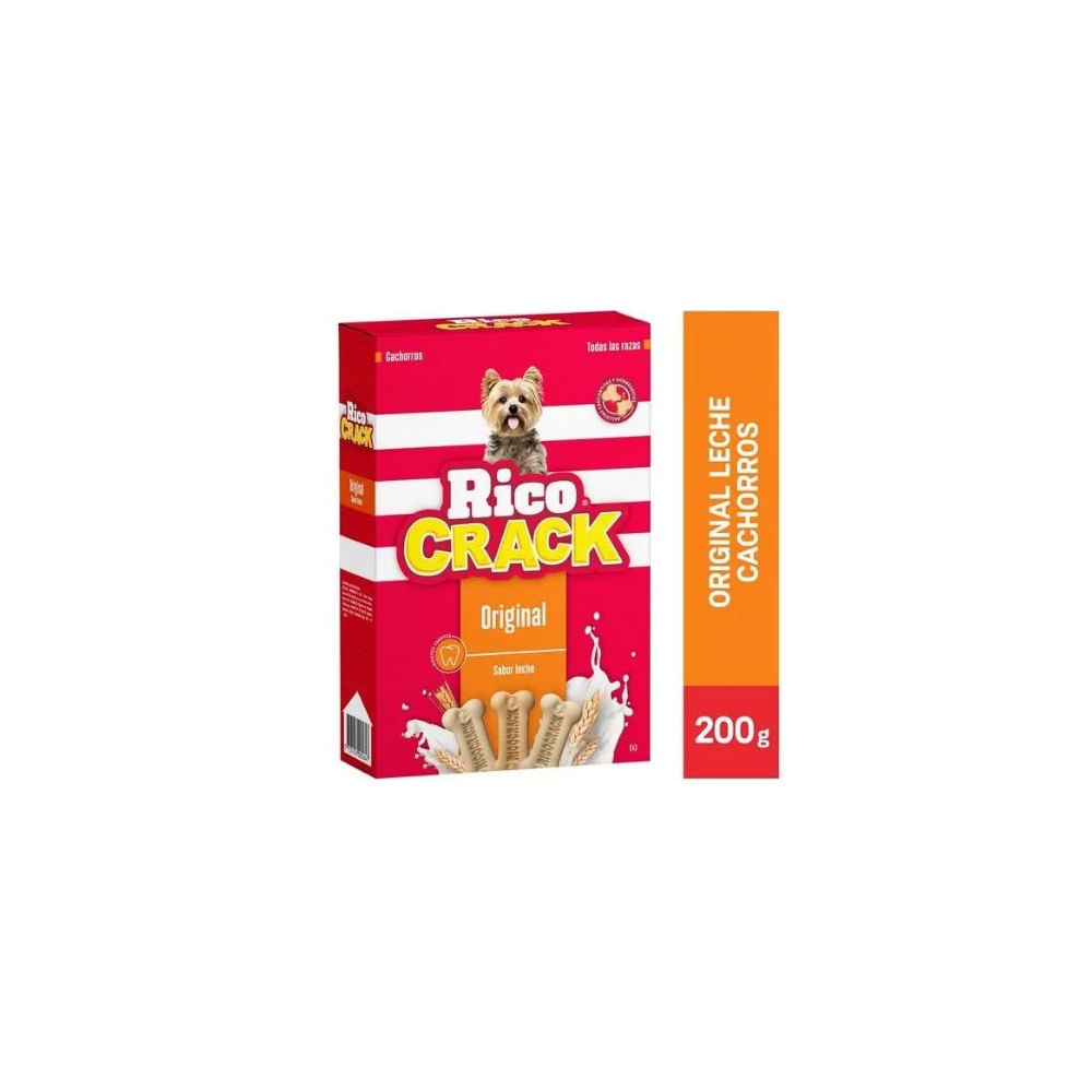 Ricocrack Sabor Leche Cachorros - 200gr Ricocrack Sabor Leche Cachorros - 200gr