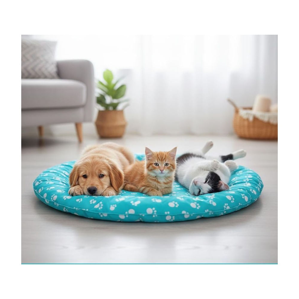 Manta Refrigerante Acolchada para Mascotas – 65 cm - CELESTE Celeste Manta Refrigerante Acolchada para Mascotas – 65 cm - CELESTE Celeste