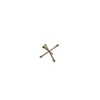 Adorno Decorativo Abstracto Cruzado Color Dorado  - Adorno Elegante para Sala Regalo Ideal