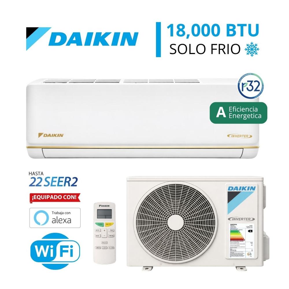 Aire Acondicionado DAIKIN SPLIT INVERTER 18,000 BTU - SOLO FRÍO