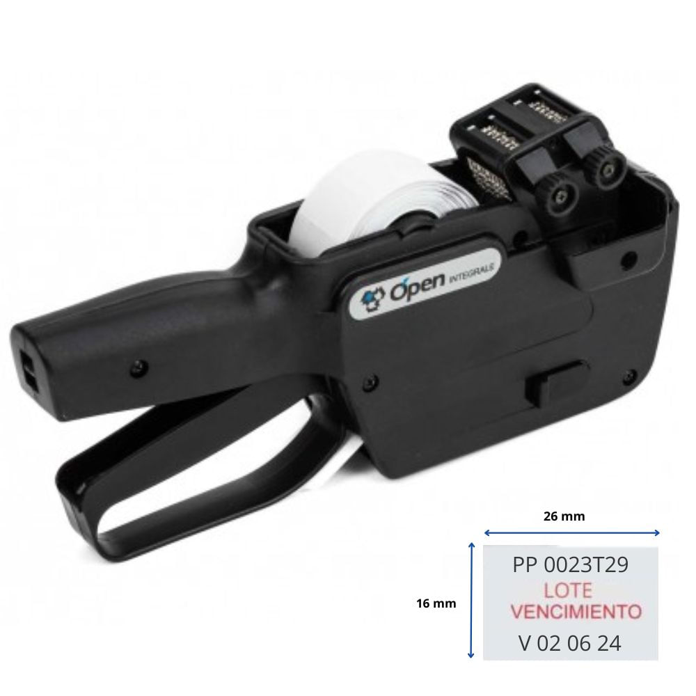 Pistola Codificadora Open C20 Integrale 2 Lineas Letras y Números