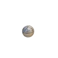 Esfera Decorativa Plateada con Detalles Brillantes  - Adorno Elegante para Sala Regalo Ideal