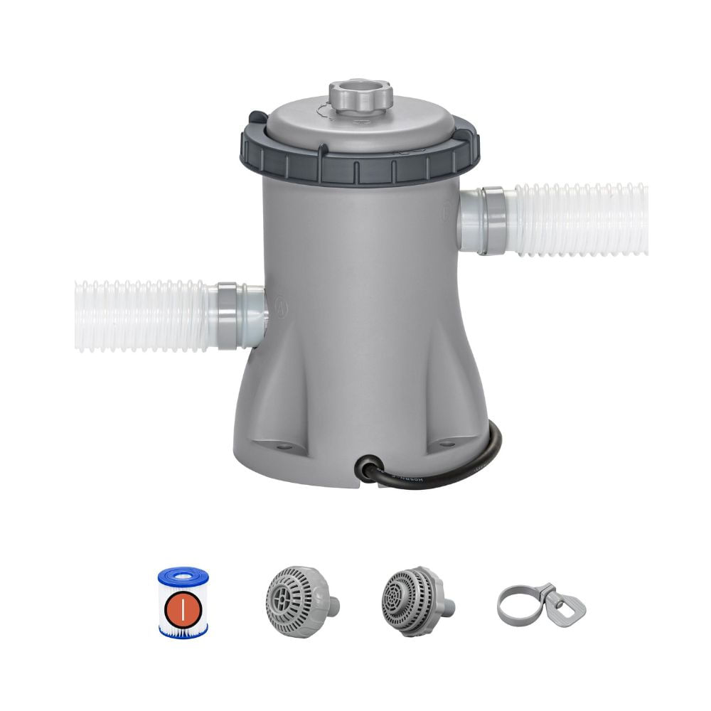 Bomba de Filtrado Bestway 330 galones Gris