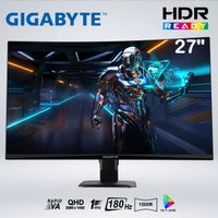 MONITOR GAMER CURVO GS27QCA QHD 27'' VA 180HZ 1MS 1500R HDR READY