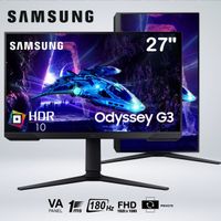 MONITOR GAMER ODYSSEY G3 FULLHD 27 PULGADAS VA 180HZ 1MS HDR10 LS27DG300ELXPE