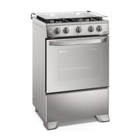 Cocina de Pie Electrolux FE4GMR 60cm Vaporbake 4 Quemadores Silver