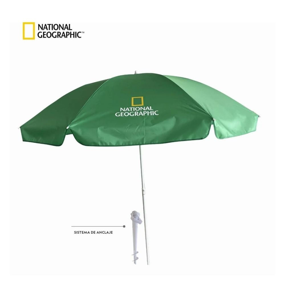Sombrilla 220cm Verde National Geographic