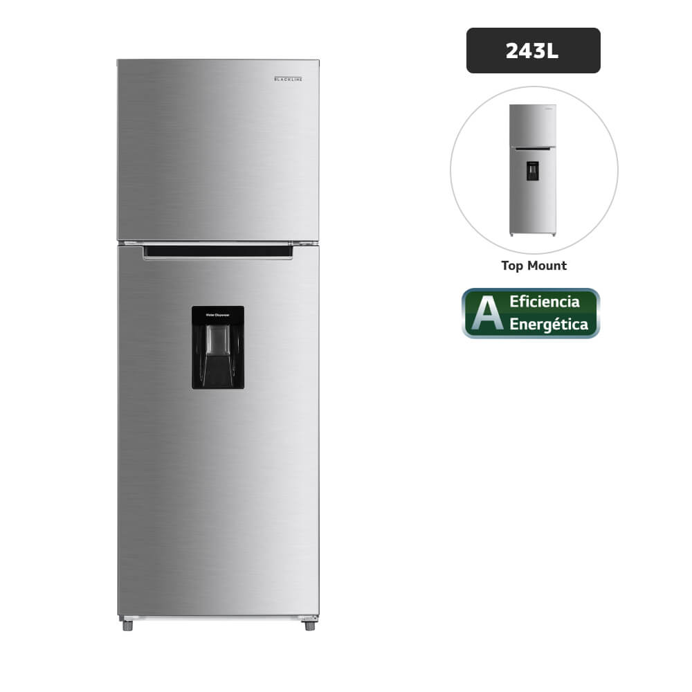 Refrigeradora BLACKLINE 243L No Frost TM 249LN-INV Inox Refrigeradora BLACKLINE 243L No Frost TM 249LN-INV Inox