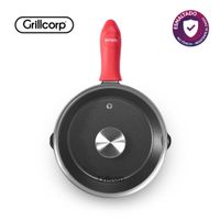 Sarten Grillcorp N20 Esmaltado con Tapa de Vidrio y Mango