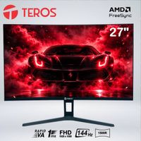 MONITOR CURVO TEROS TE-2734S  27'' VA FHD 1920 X 1080 144HZ 1MS HDMI DP AUDIO OUT