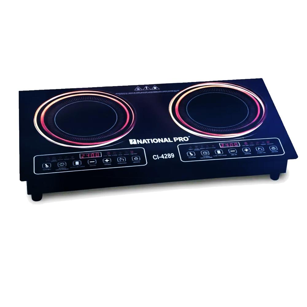Cocina National Pro De 2 Hornillas Ci-2369 Negro