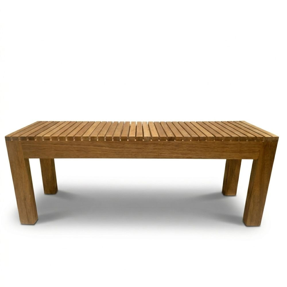 Banca de Madera en Tornillo 1.20mts Terraza