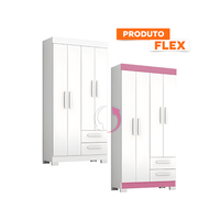 Ropero 4 Puertas 2 Cajones Nt-6010