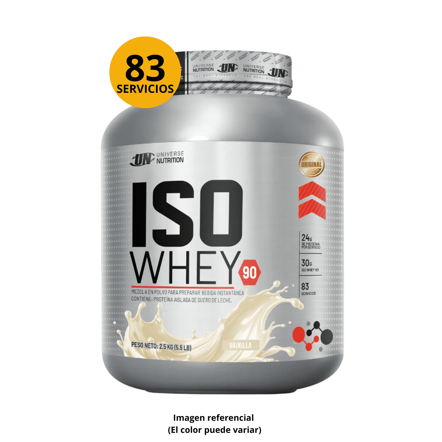 Proteína Iso whey 90 2.5kg Vainilla Universe Nutrition
