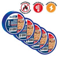 Cinta Aislante 19mm x 20 Yds Azul Pack x 5