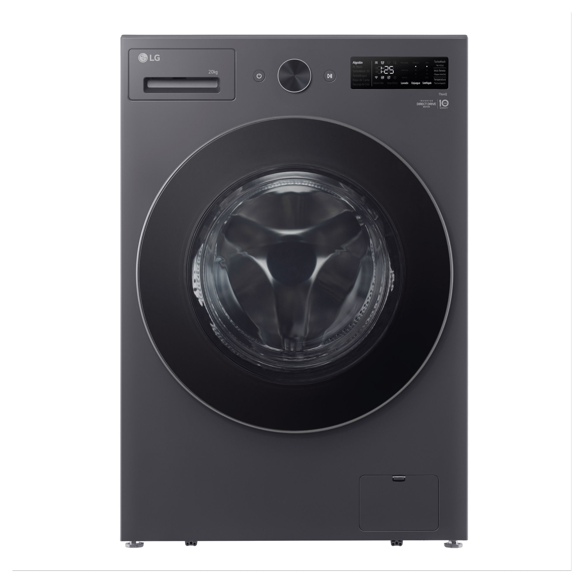 Lavadora LG Carga Frontal 20Kg WM20EGNTS6P Grafito