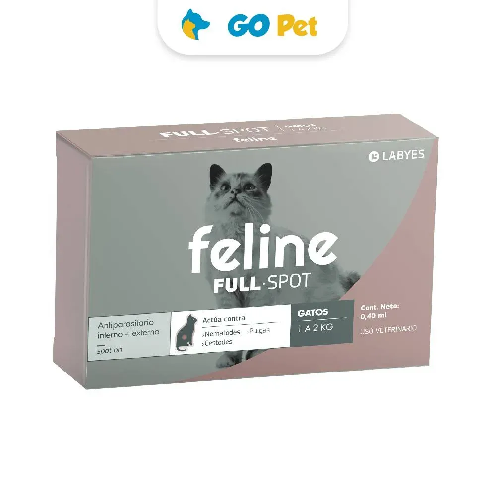 Feline Full Spot Pipeta para Gato 1 - 2 Kg - Antipulgas y Antiparasitario