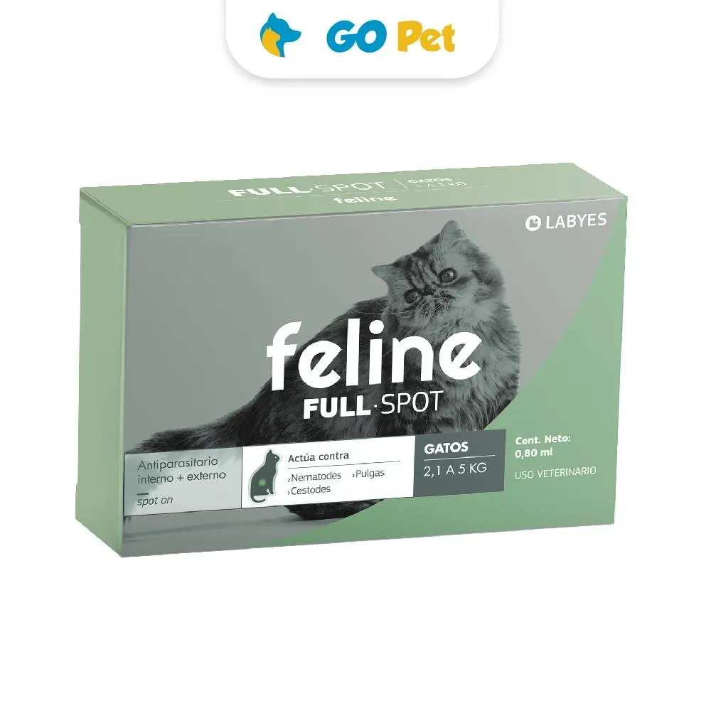 Feline Full Spot Pipeta para Gato 2.1 - 5 kg - Antipulgas y antiparasitario