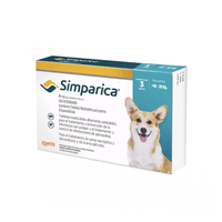 Antipulgas para Perro Simparica 40 mg X 3 Tabletas 10 A 20 Kg