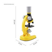 Microscopio para Niños Educativo Juguete Científico - Amarillo