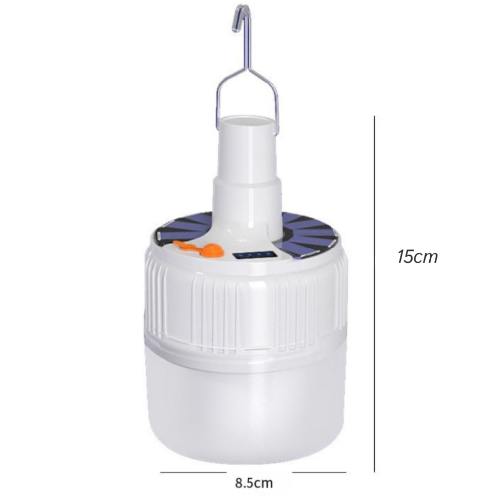 Foco LED Recargable con Panel Solar Luz LED | Promart.pe - Promart
