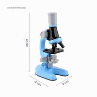Microscopio para Niños Educativo Juguete Científico - Celeste