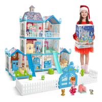 Juguete Casita De Muñecas Armable Para Niñas 215 Piezas